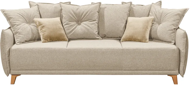 ED Lifestyle Pamplona 3DL Schlafsofa Holzwerkstoff/Nosag - Braun