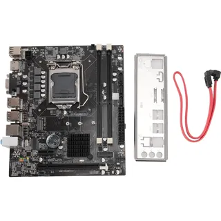 Dpofirs H55 LGA 1156 Motherboard, für Generation I3 I5 I7, PC Server Motherboard, 2×DDR3, PCIE X16 Grafikkartensteckplatz, Computer Motherboard für PC Gaming