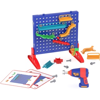 Learning Resources Design & Drill Kugellabyrinth, Konstruktionsspielzeug für die Feinmotorik, Kugelbahn