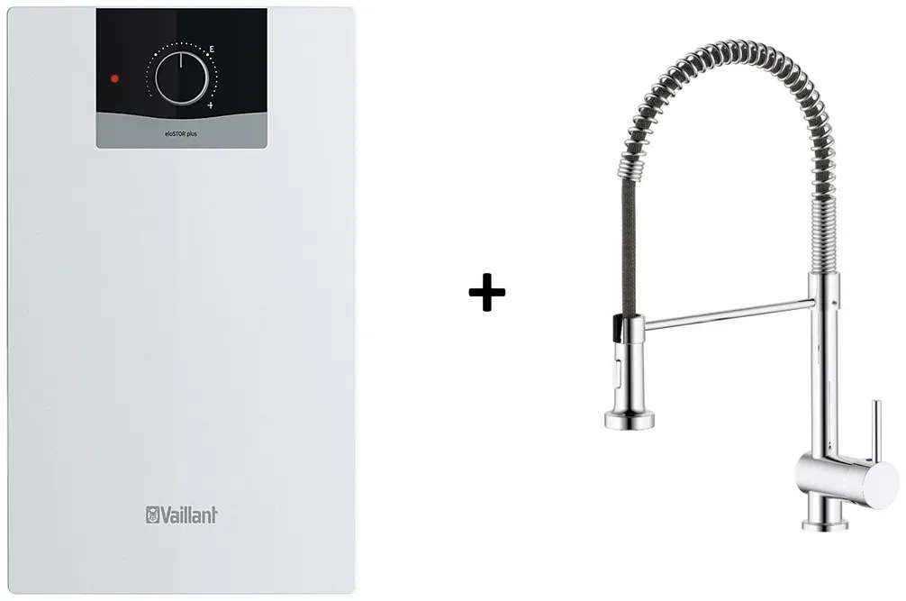 Vaillant Untertischgerät 5l Untertisch Boiler Warmwasserspeicher 2 KW + Armatur
