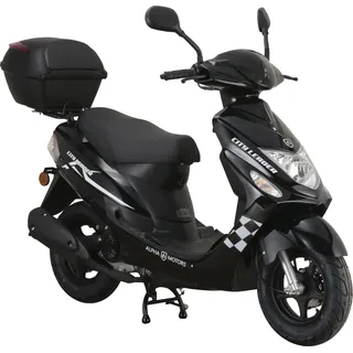 Alpha Motors CityLeader 50 ccm 25 kmh EURO 5 schwarz inkl. Topcase