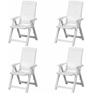 61 x 60 x 109 cm weiß 4er Set
