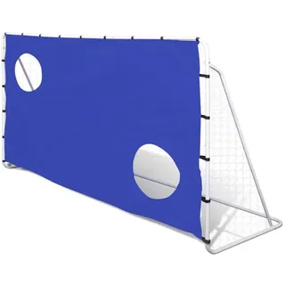 vidaXL Fußballtor mit Torwand 240x92x150 cm Stahl Hochwertig