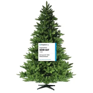 RS Trade Künstlicher Weihnachtsbaum Tannenbaum 150 cm mit 872 Spitzen