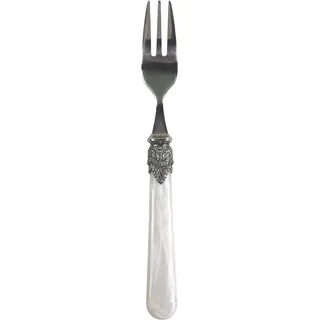 Chic Antique Linas Kuchengabel mit silber Deko, L17 cm, perlmut