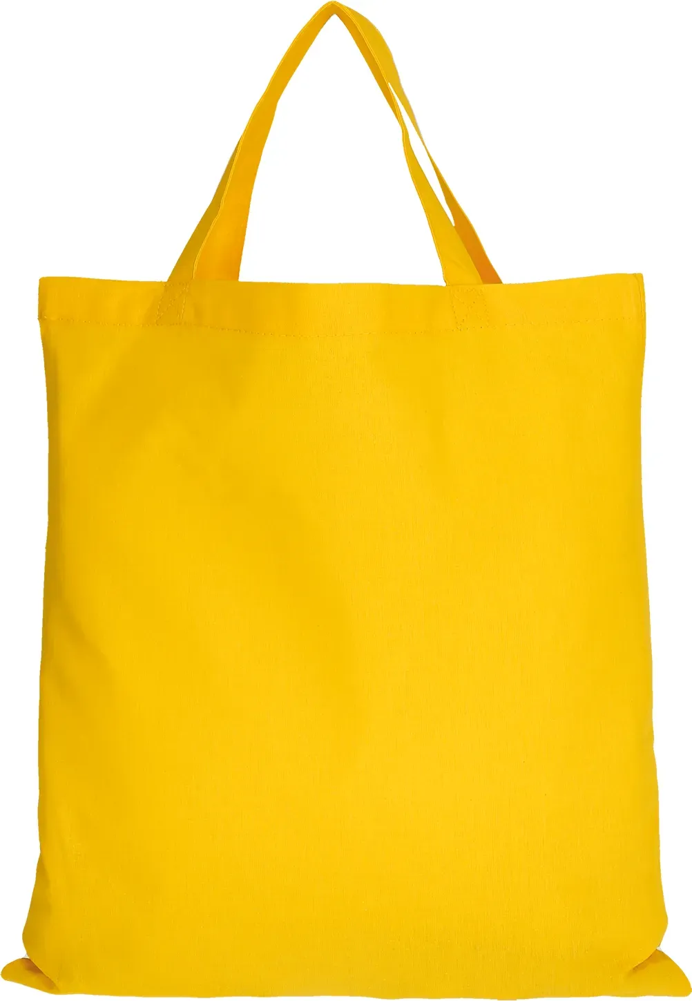 5er | 15er | 50er Pack Baumwolltasche - 28 Farben | mit zwei kurzen Henkeln | 38x42cm | Jutebeutel | Einkaufstasche | unbedruckt, sonnenblumengelb