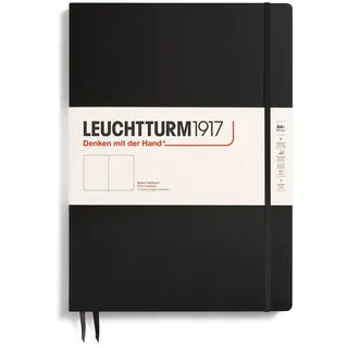 Leuchtturm LEUCHTTURM1917 330754 Notizbuch Master Slim (A4+), Hardcover, blanko, schwarz