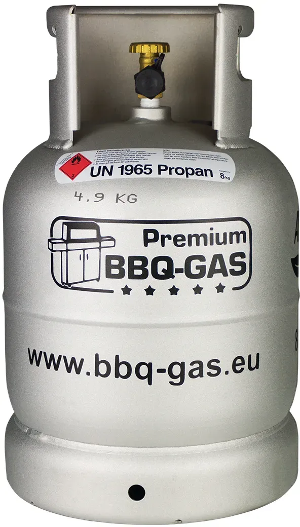 8 kg Premium Alu BBQ-GAS Flasche ungefüllt