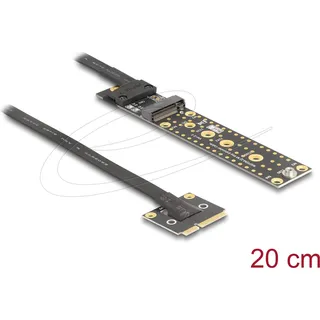 DeLock 81501 Mini PCIe Stecker zu M.2 Key M Buchse mit Kab, Mainboard Zubehör