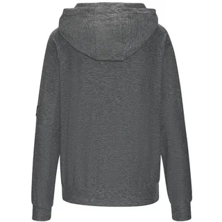 vivance active by lascana Funktions-Kapuzensweatjacke Damen schwarz meliert Gr.M (40/42)