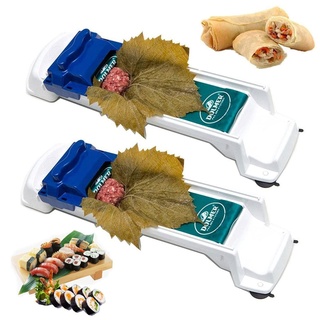 ALHWXCH2 Gemüse Fleisch Roller 2 Stück Sarma Maschine Weinblätter Blatt Rollmaschine Roll Werkzeug Leaf Maker Sushi Gefüllt Traube Kohlblatt Walzmaschine für Küche Picknick Anfänger Kinder
