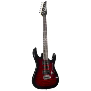 IBANEZ Gio GRX70QA-TRB Transparent Red Burst
