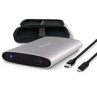 Fantec ALU-25U31 silber (2,5 USB 3.1 Typ C Aluminium