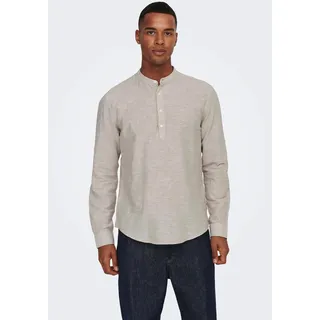 Only & Sons Hemd 'Caiden' & SONS Herren Langarmshirt ONSCAIDEN slim Fit grau 22009883 L