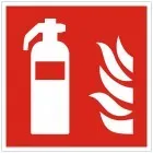 Schild Feuerlöscher 200x200 KNS Brandschutzzeichen nach ISO 7010