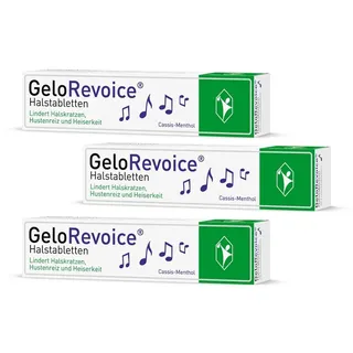 GELO GeloRevoice Halstabl Cassis-Ment 3er Set 3X20 St