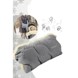 Fellhof Kinderwagen Handwärmer Handmuff Winterberg, grau