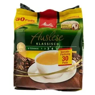 Melitta Kaffeepads Auslese, leichte Röstung, 30 Pads