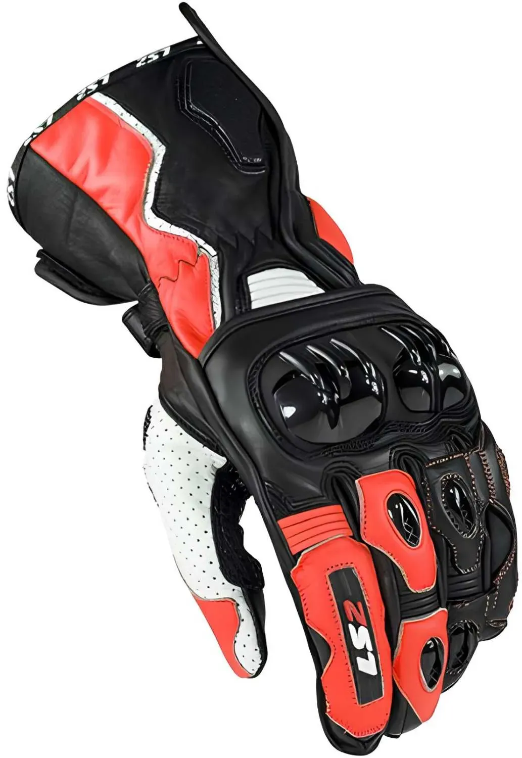 LS2 Swift Handschuhe schwarz weiss rot Gr. M / 8