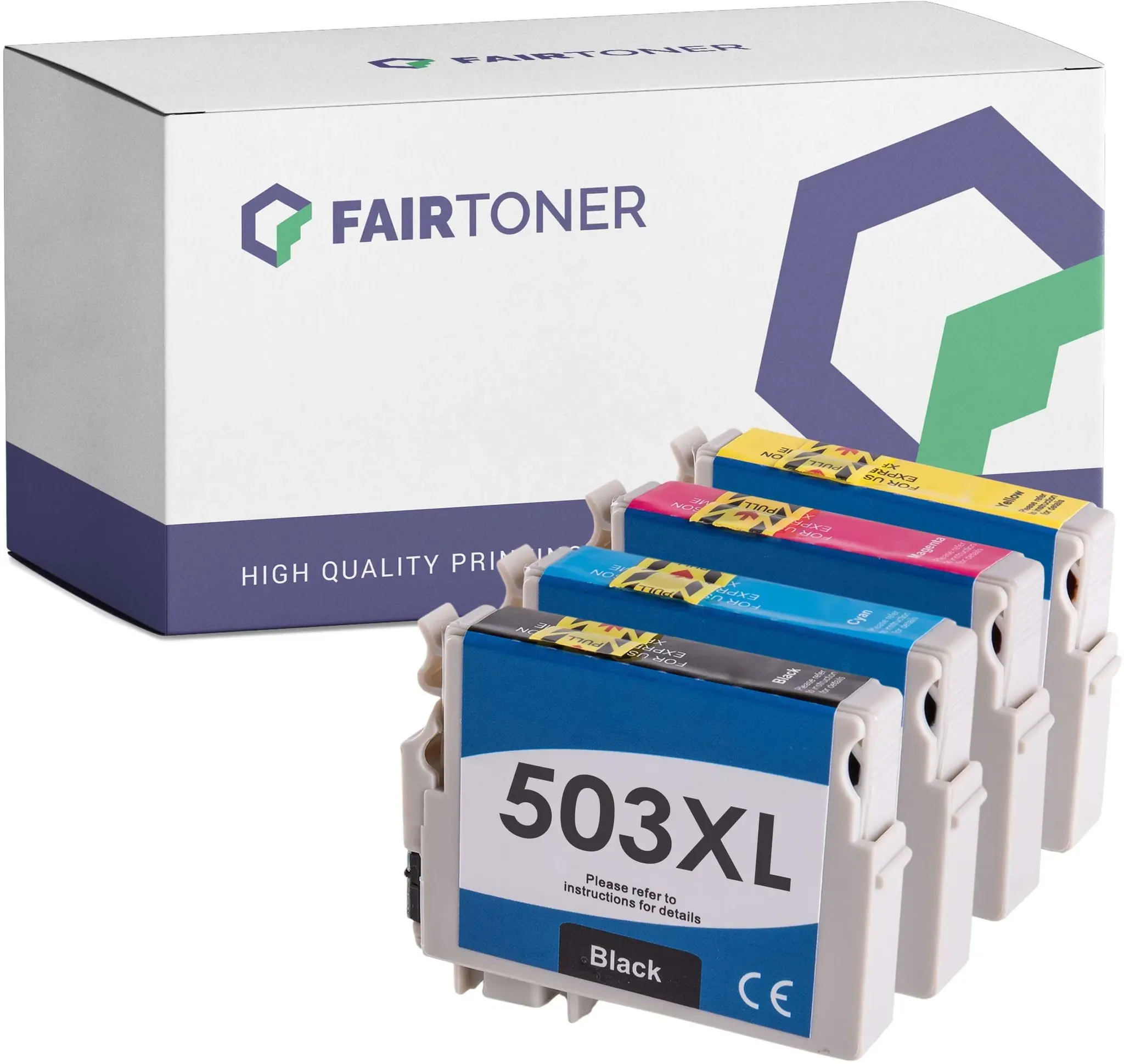 4er Multipack Set kompatibel für Epson C13T09R64010 / 503XL Workforce WF-2960 Series Druckerpatronen