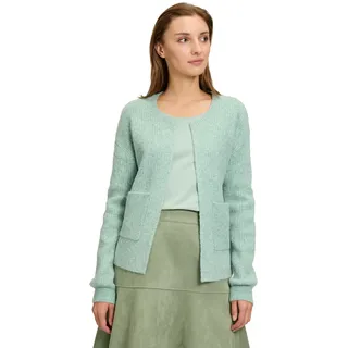 Cartoon Damen, Strick-Cardigan mit Taschen Emerald Green melange,