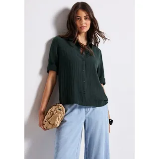 STREET ONE Hemdbluse im Musselin-Look grün 40 EU