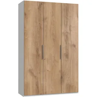 Level 150 x 236 x 58 cm Plankeneiche Nachbildung/weiß