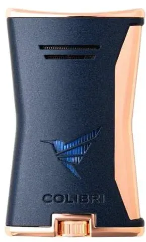 COLIBRI Feuerzeug Slim marine/gold