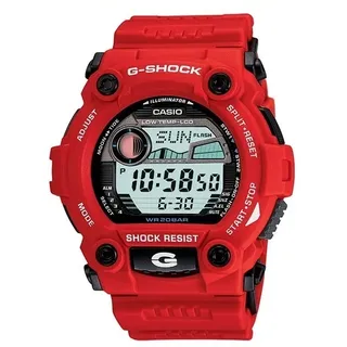 Casio G-Shock G-7900A-4 Digitale Herrenuhr G-Rescue Kautschukarmband Rot