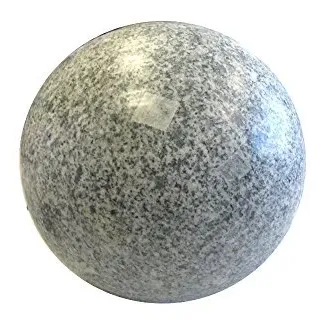 Natursteinzentrum Rhein Main Kugel aus Granit grau, poliert, Durchmesser ca. 30cm