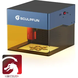 SCULPFUN iCube Pro Max 10W mit Lightburn Lizenzschlüssel, für Holz, Metall, 120*120mm