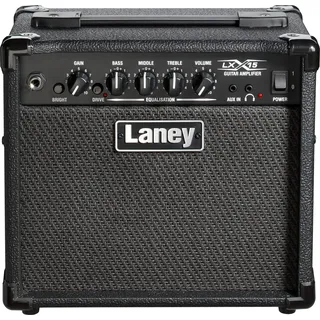 Laney LX15 Guitar Combo 15W 2 x 5 Zoll Tieftöner, Schwarz