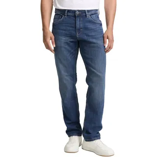 Tom Tailor Marvin Straight Jeans Used Mid Stone Blue Denim 30 32