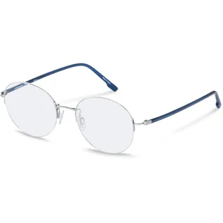 Rodenstock R7145 Rounded Brille - Silver / Dark Blue - 145/53 mm