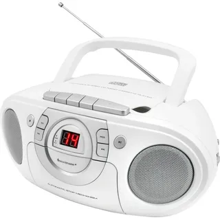 Soundmaster SCD5100WE CD-Radio UKW CD, AUX, Kassette, UKW Weiß