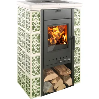 Perlschwarz/Grün-Weiß