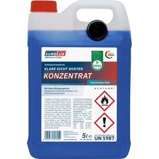 Eurolub Scheibenfrostschutz KLARE SICHT Winter Konzentrat, 5 Liter