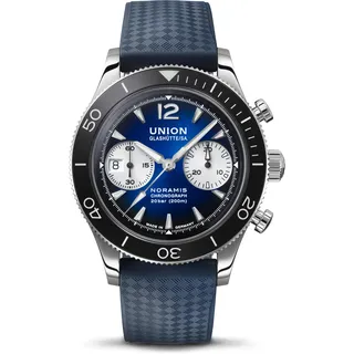 Union Glashütte Noramis Chronograph Sport Blau Edelstahl 43,0 mm D012.927.17.047.00