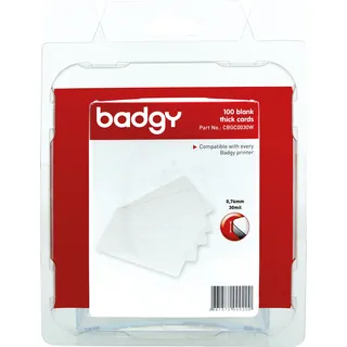 Evolis Badgy - Polyvinylchlorid PVC - 30 mil - weiß
