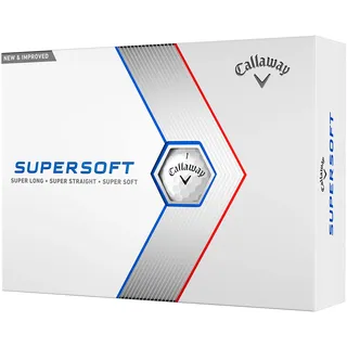 Callaway Supersoft 23 12 Pack Performance Golf Bälle - Weiß, one dozen
