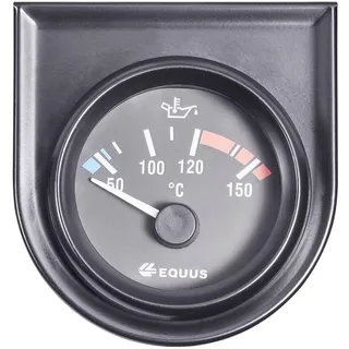 EQUUS 842109 Kfz Einbauinstrument Wasser-/Öltemperaturanzeige Messbereich 60 - 160 °C Standart Gelb, Rot, Grün 52 mm