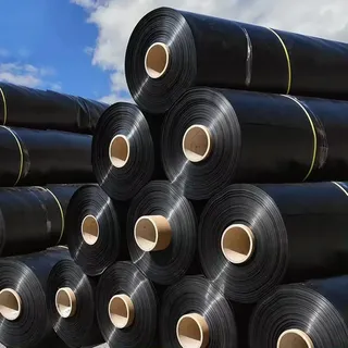 Generisch Strapazierfähige Schwarze Teichfolie, 8 x 10 m, undurchlässige Fischteich-Bettfolie für Koi-Fischbecken und Wassergärten, robuste und langlebige Teichfolie