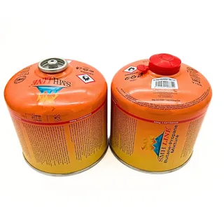 SMH LINE® 2x 500g Schraubkartusche Butan Propan Gas Schraubventil Universalgewinde 7/16 Gaskartuschen Ventil EN 417 Bunsenbrenner Campingkocher Grill Gaskocher Gasheizung Lötbrenner (2 Kartuschen)