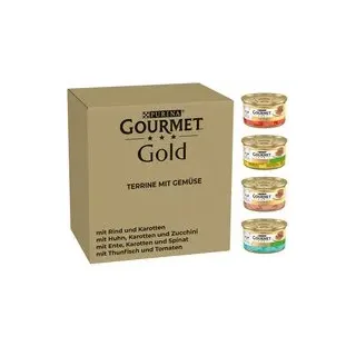 Purina Gourmet Gold Terrine mit Gemüse 96 x 85 g
