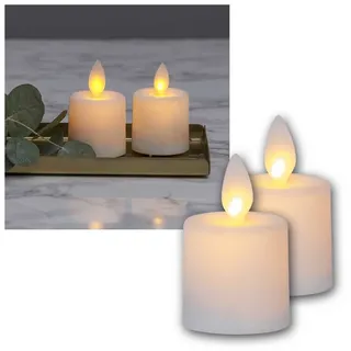 Star Trading M-Twinkle LED-Kerze 6 cm 2 St. weiß