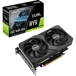 Asus Dual GeForce RTX 3060 V2 OC 12 GB GDDR6 1837 MHz 	90YV0GB2-M0NA10