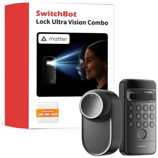 SwitchBot Smart Lock Ultra + Hub Mini Matter + Keypad Vision + gratis Toggle