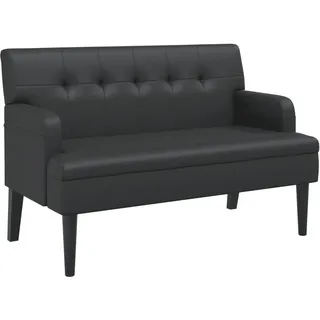 vidaXL Sitzbank Schwarz 112 x 65,5 x 75 cm