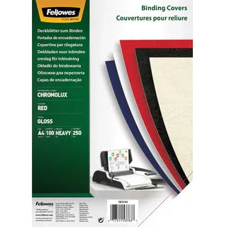 Fellowes Deckblatt Chromolux A4 rot