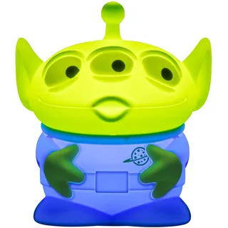 Paladone Products, Nachtlicht, PAL Toy Story Alien SquishyGlo wiederaufladbare Silikon-Nachtlampe, 17 cm, 1–3 Stunden Timer, 3 Helligkeitsstufen, offiziell lizenziert